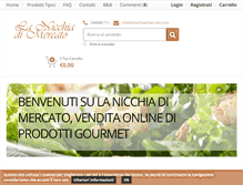 Tablet Screenshot of lanicchiadimercato.com
